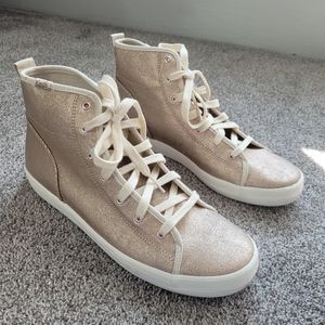 Keds Rose Gold High Top Sneakers